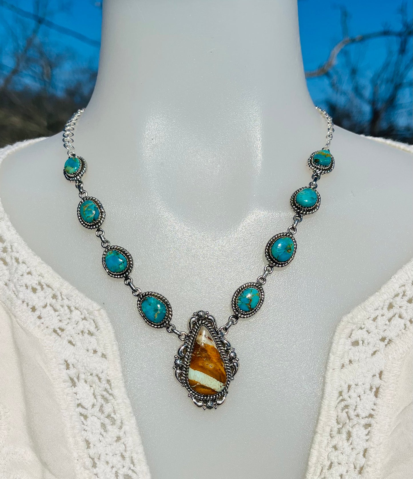 Royston Ribbon with Kingman Turquoise