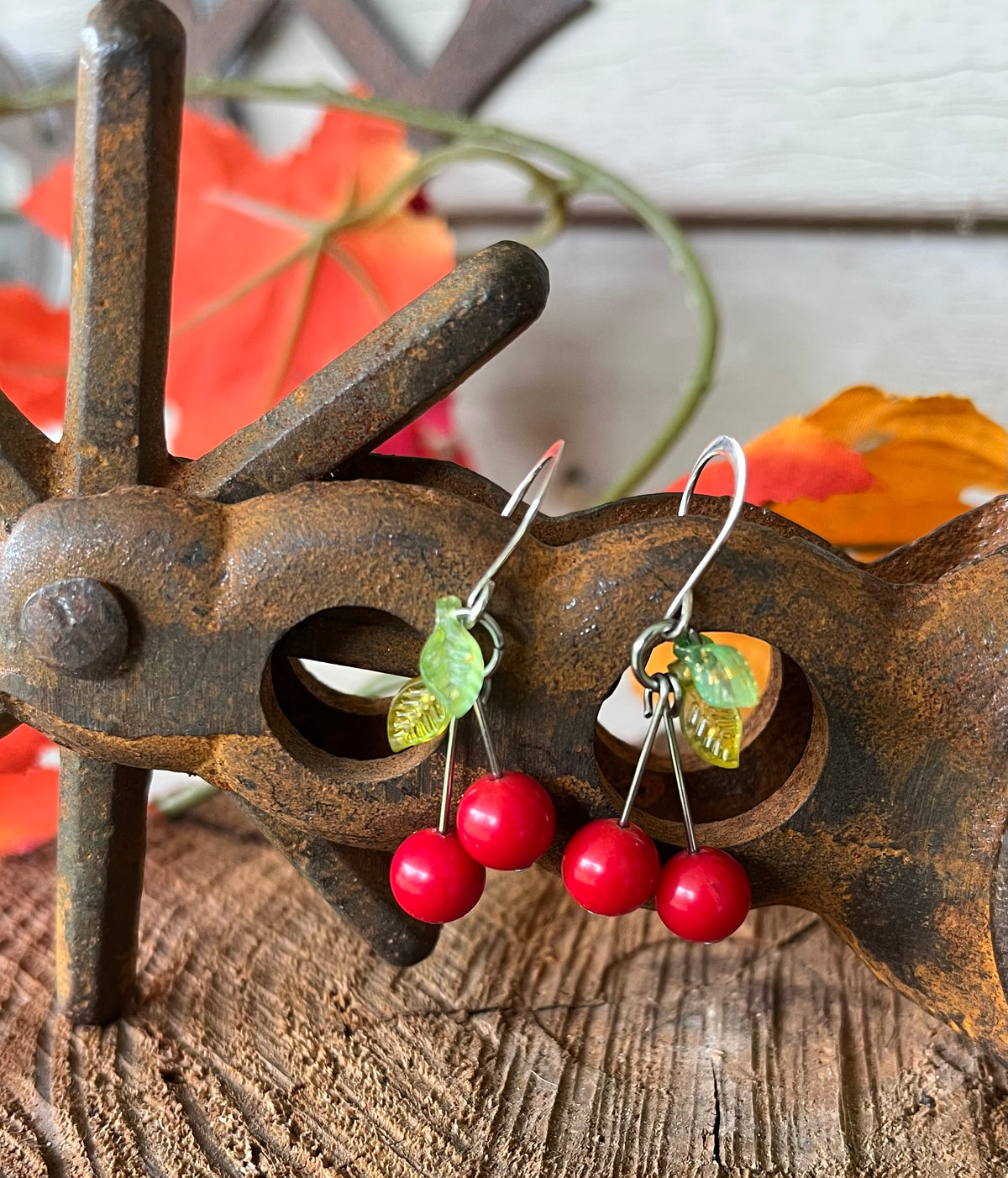 Coral Earrings
