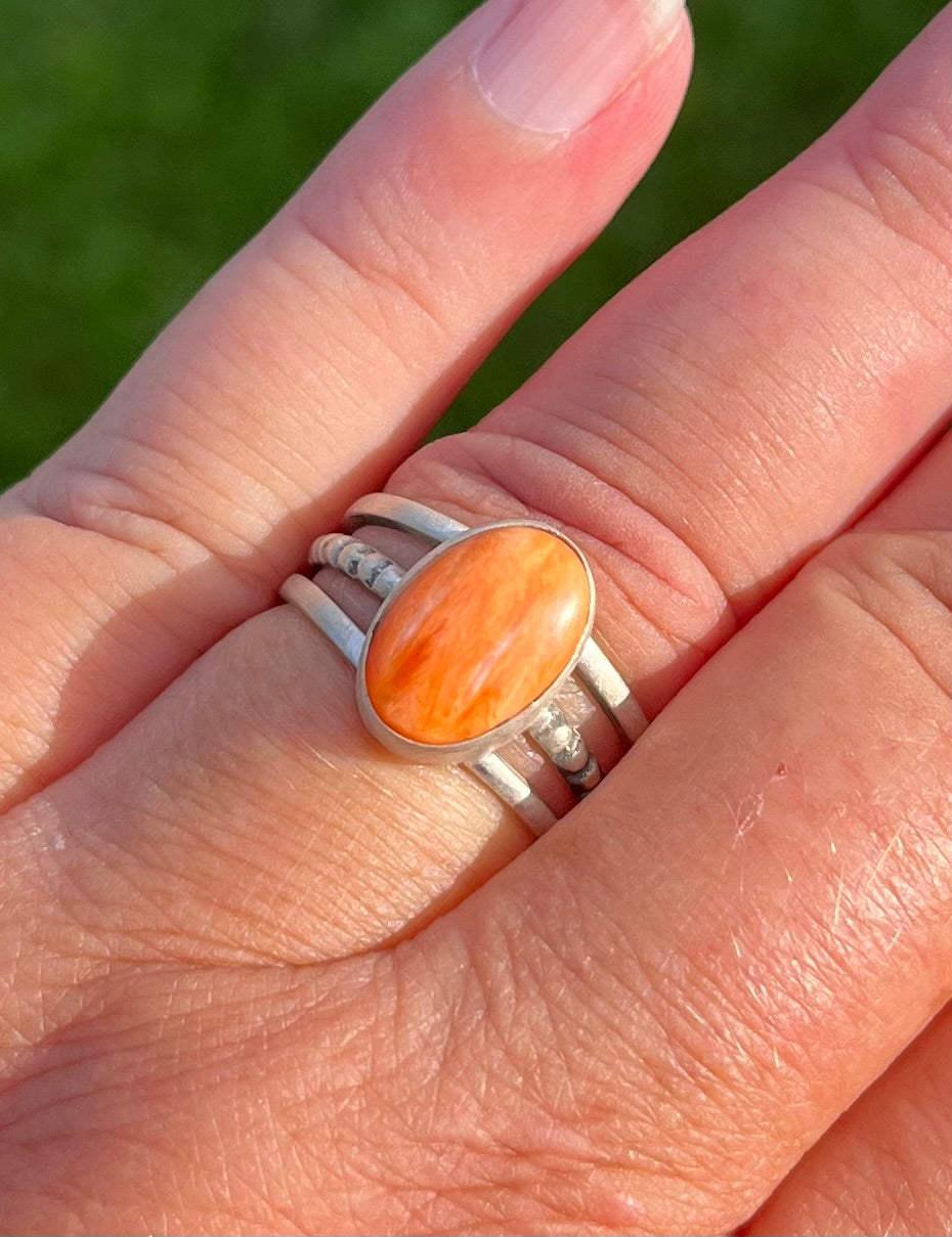 Orange Spiny Oyster Ring