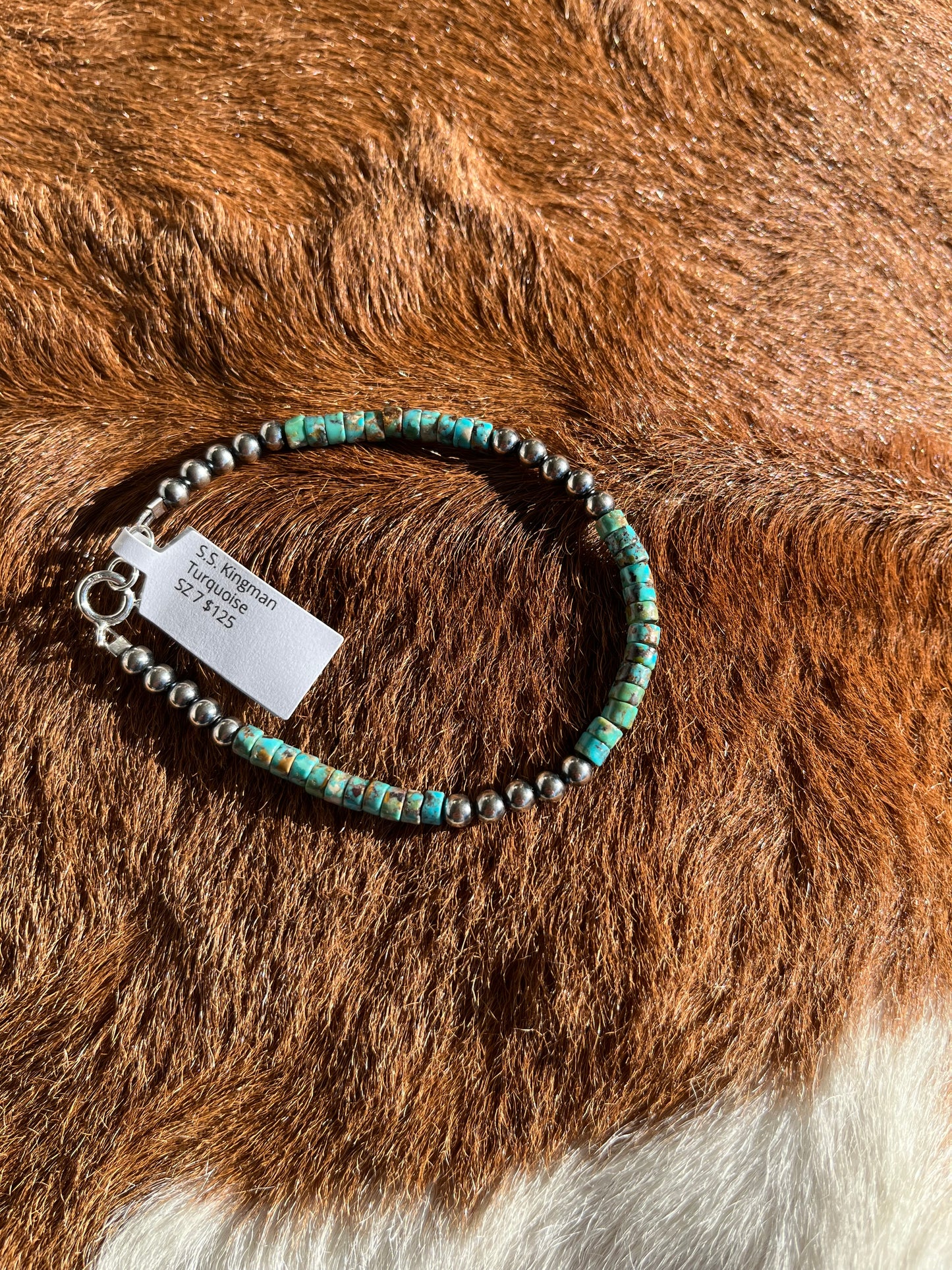 Turquoise/Pearls Bracelet