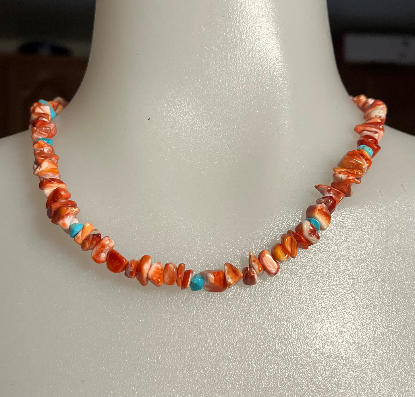 Orange Spiny Oyster and Turquoise