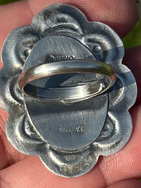 Turquoise Concho Ring - Native