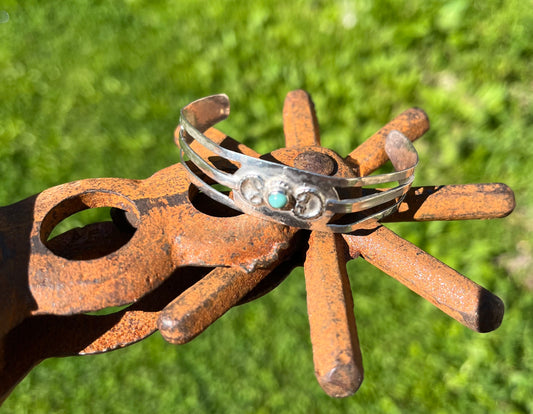 Sterling/turquoise