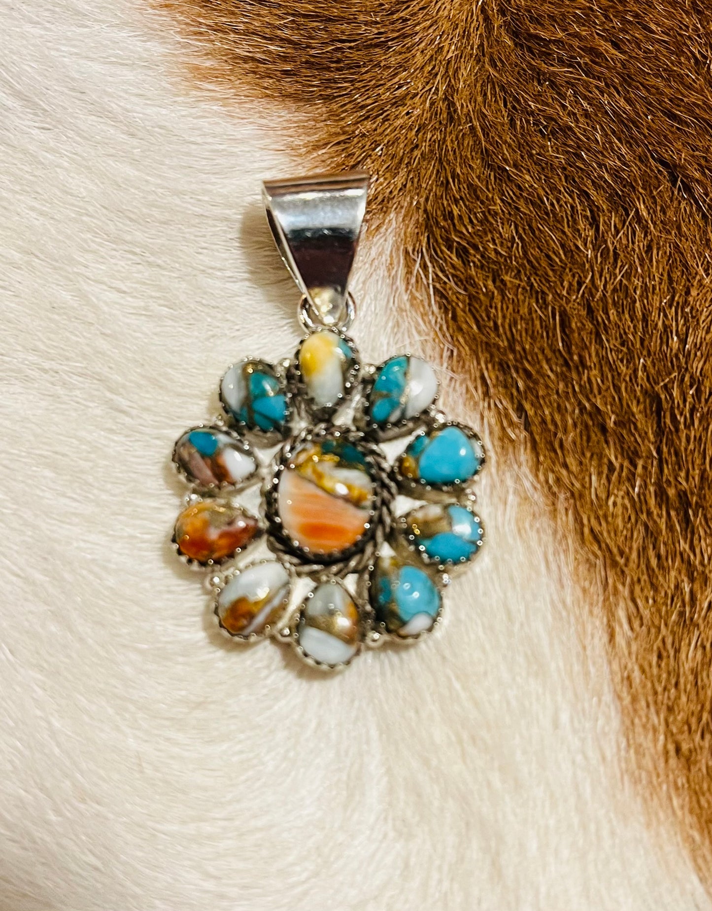 Orange Spiny Turquoise