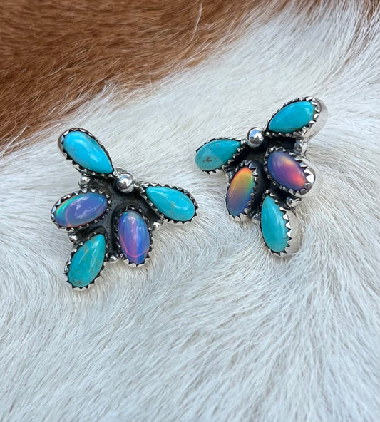 Kingman/Opal Earrings