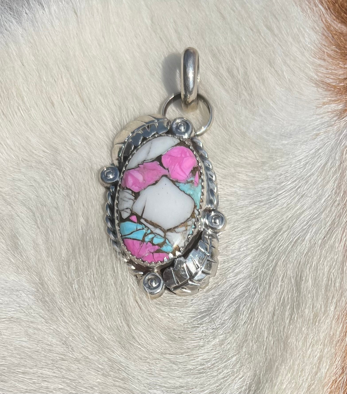 Cotton Candy Pendant - Native made