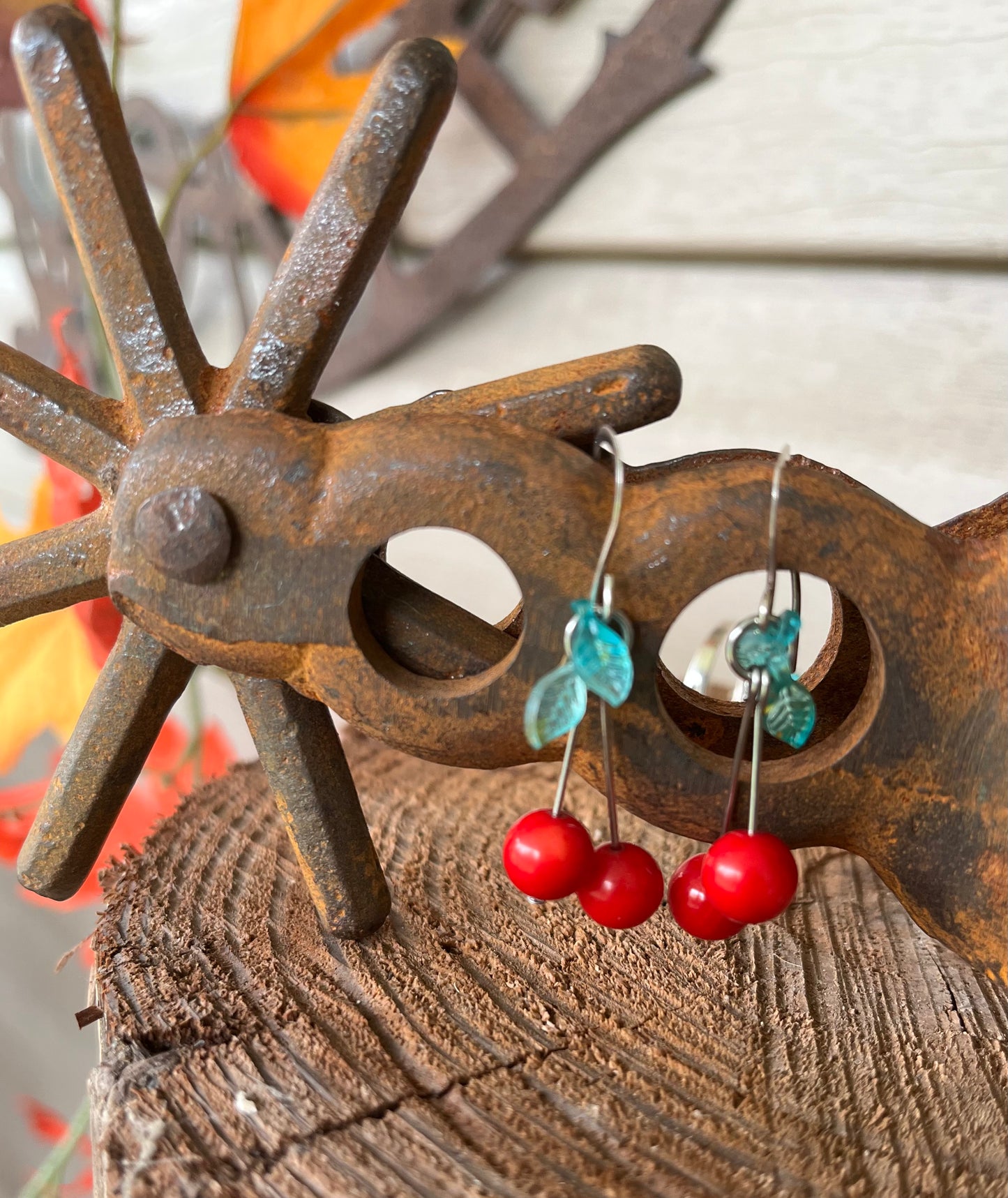 Coral Earrings