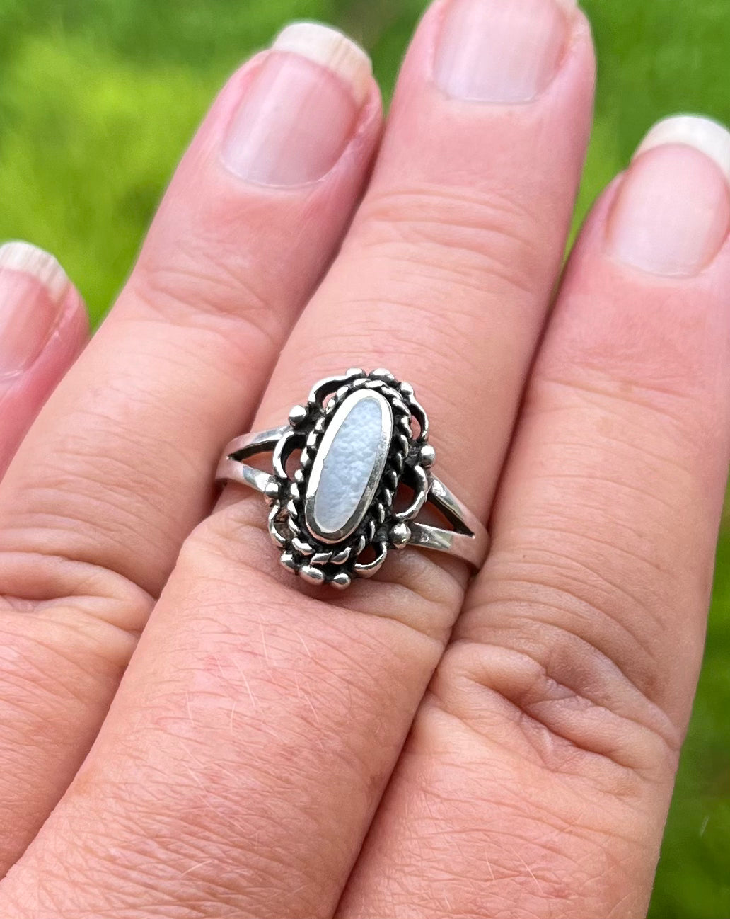 Mother Of Pearl Ring - Native