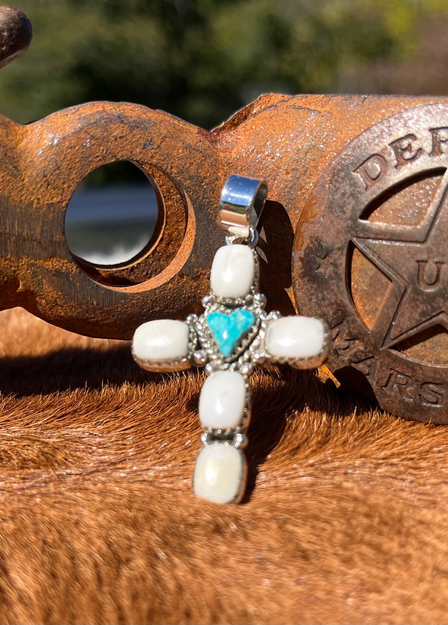 White Buffalo/White Water Pendant