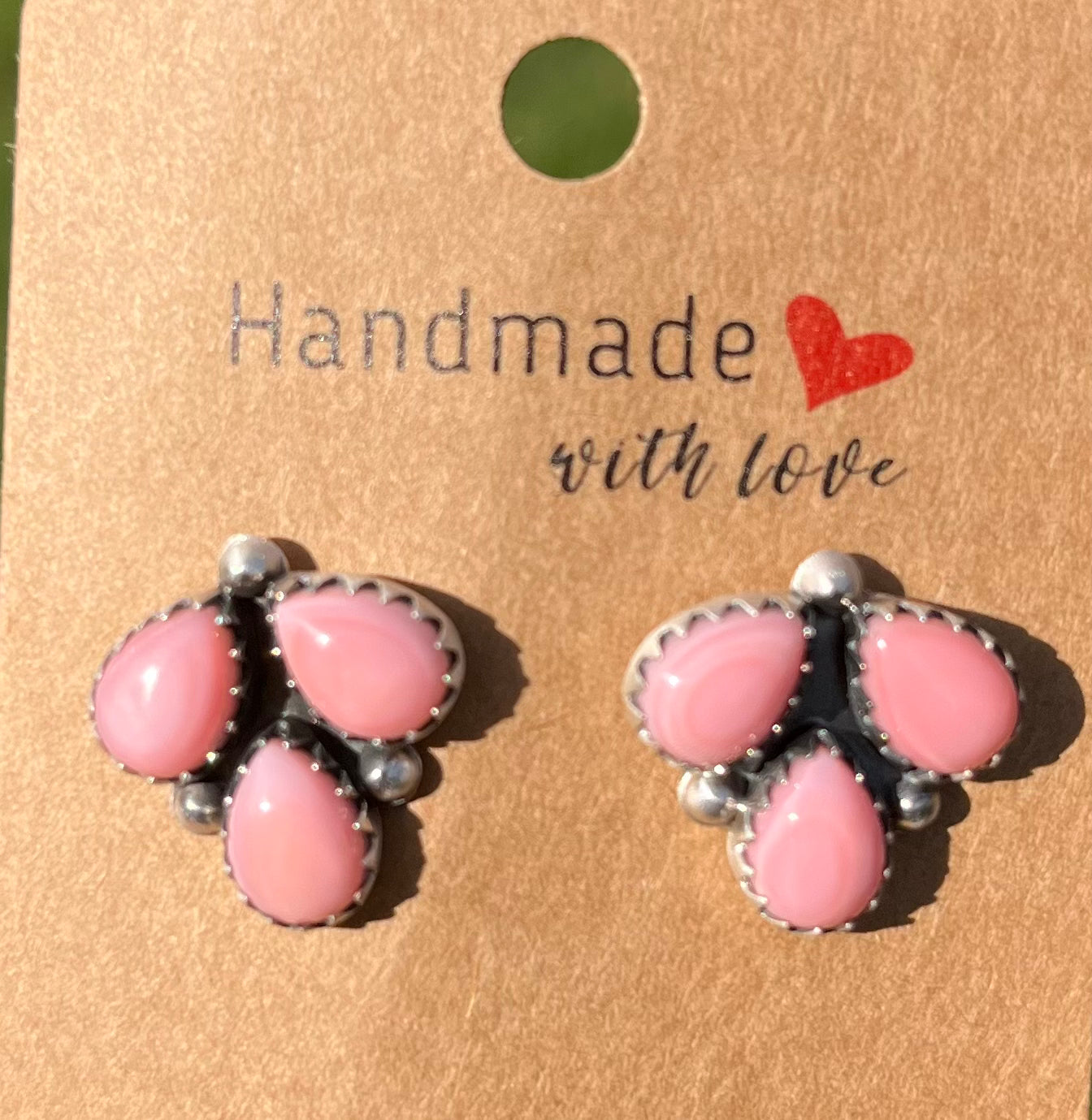 Pink Conch Earrings