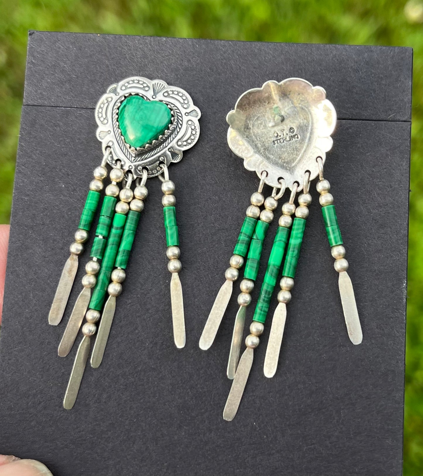 Malachite Earrings