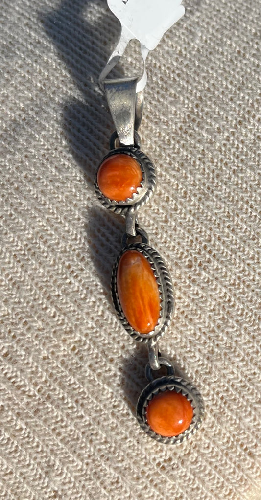 Orange Spiny Oyster Pendant